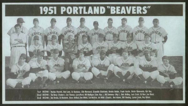1951 Portland Beavers Team Photo